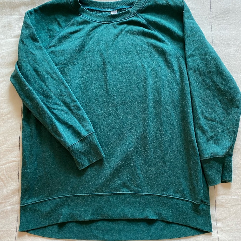 Old Navy Oversized Teal Sweatshirt Size L